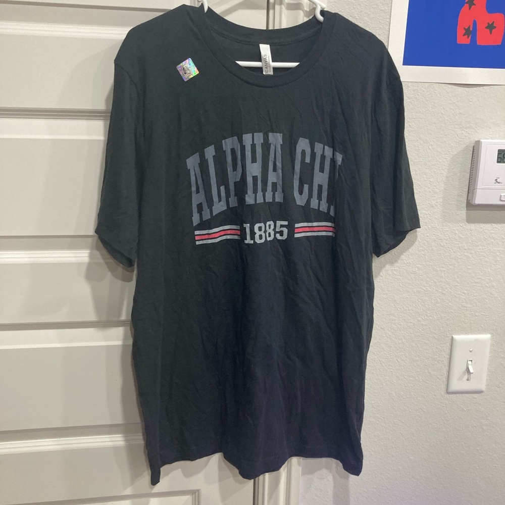 Alpha Chi Bella Canvas Black Graphic Tee